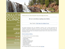 Tablet Screenshot of duluthpsychologicalclinic.com